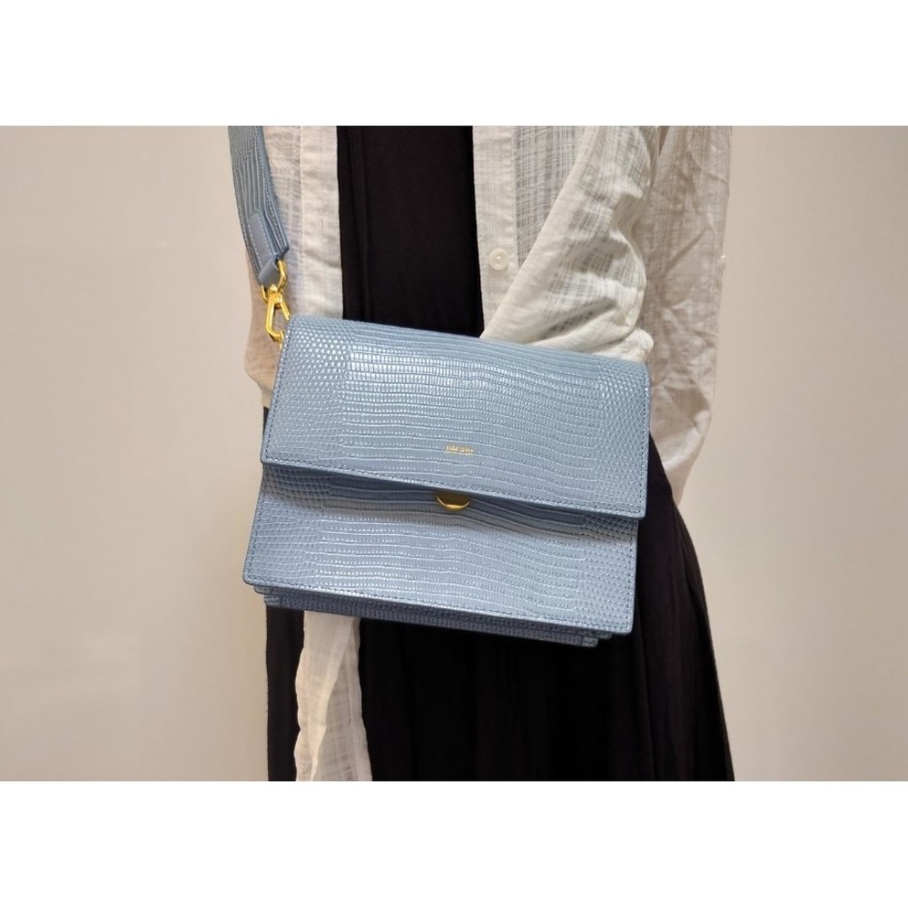 NWT JW PEI Lizard-Embossed Vegan Leather Cross Body Bag